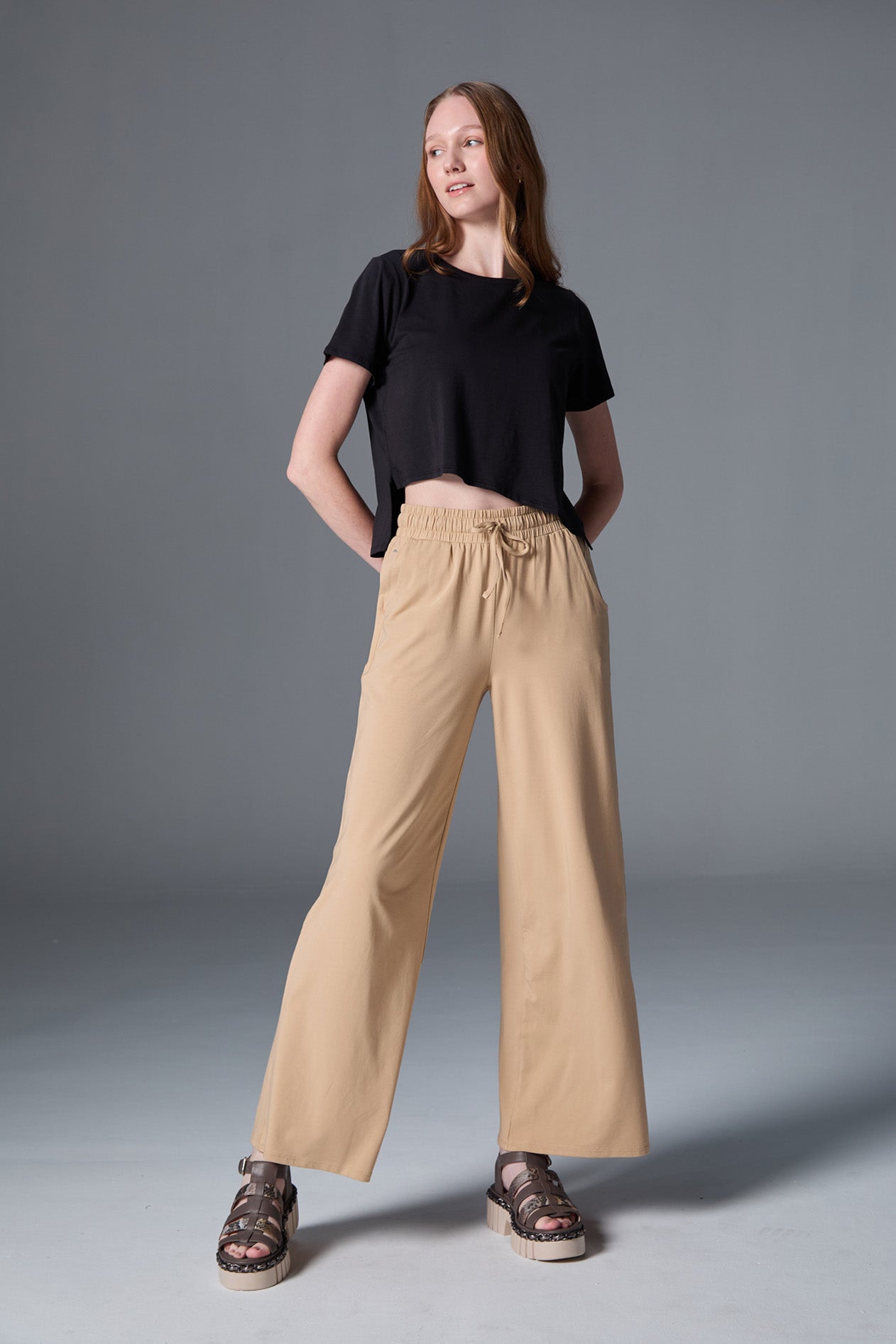 Everyday Palazzo | AlgaKnit - Sand Cream