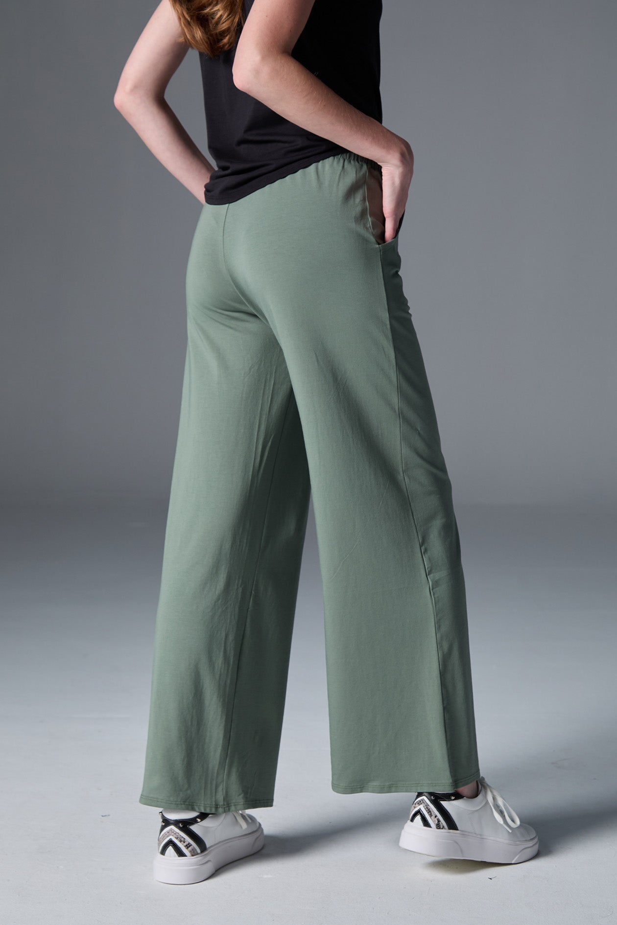 Everyday Palazzo | AlgaKnit - Forest Green