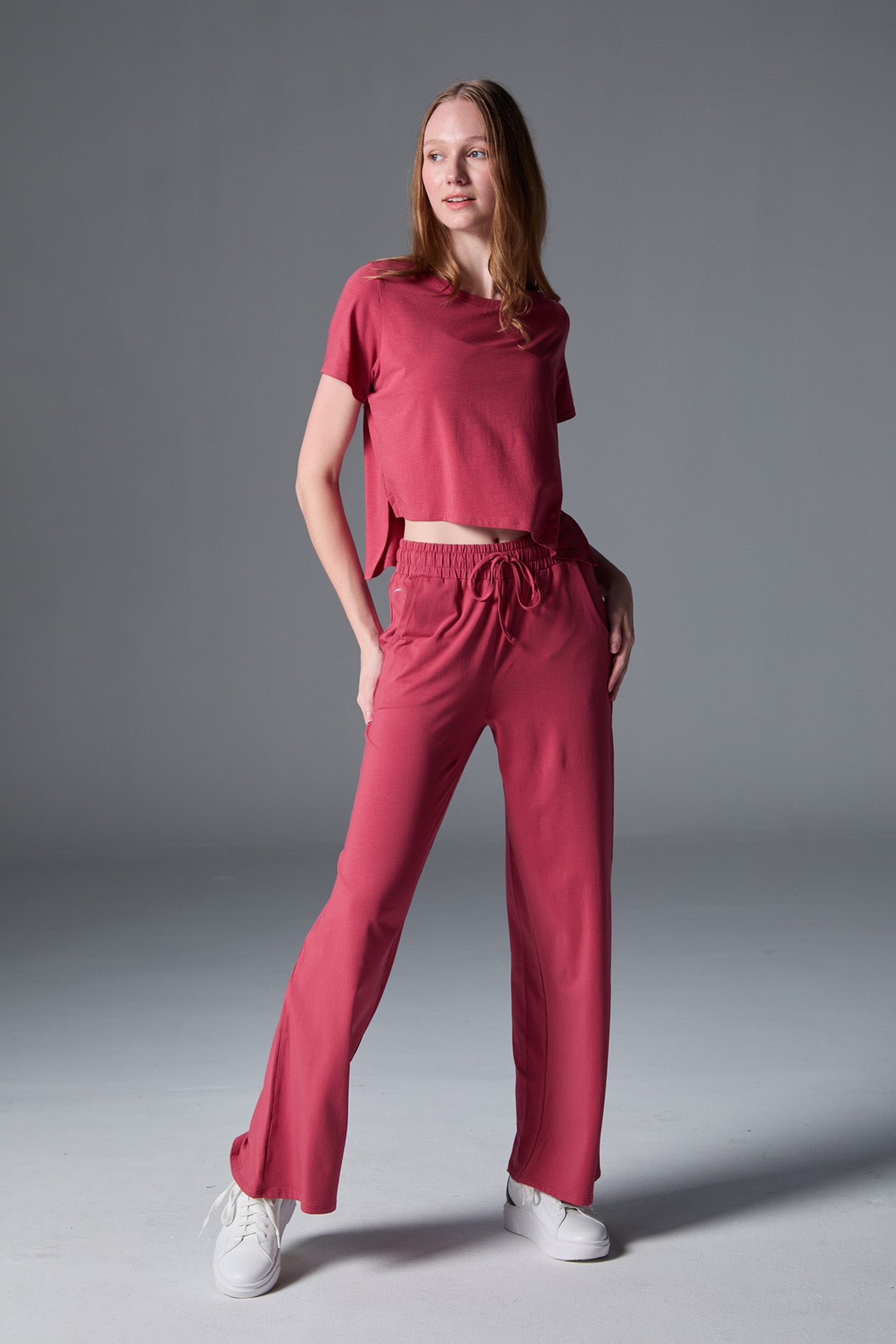 Everyday Palazzo | AlgaKnit - Ash Rose