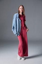 Everyday Palazzo | AlgaKnit - Ash Rose