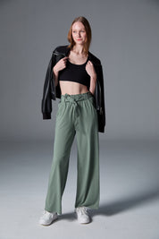 Night Palazzo | AlgaKnit - Forest Green