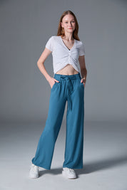 Night Palazzo | AlgaKnit - Sea Teal