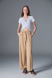 Night Palazzo | AlgaKnit - Sand Cream