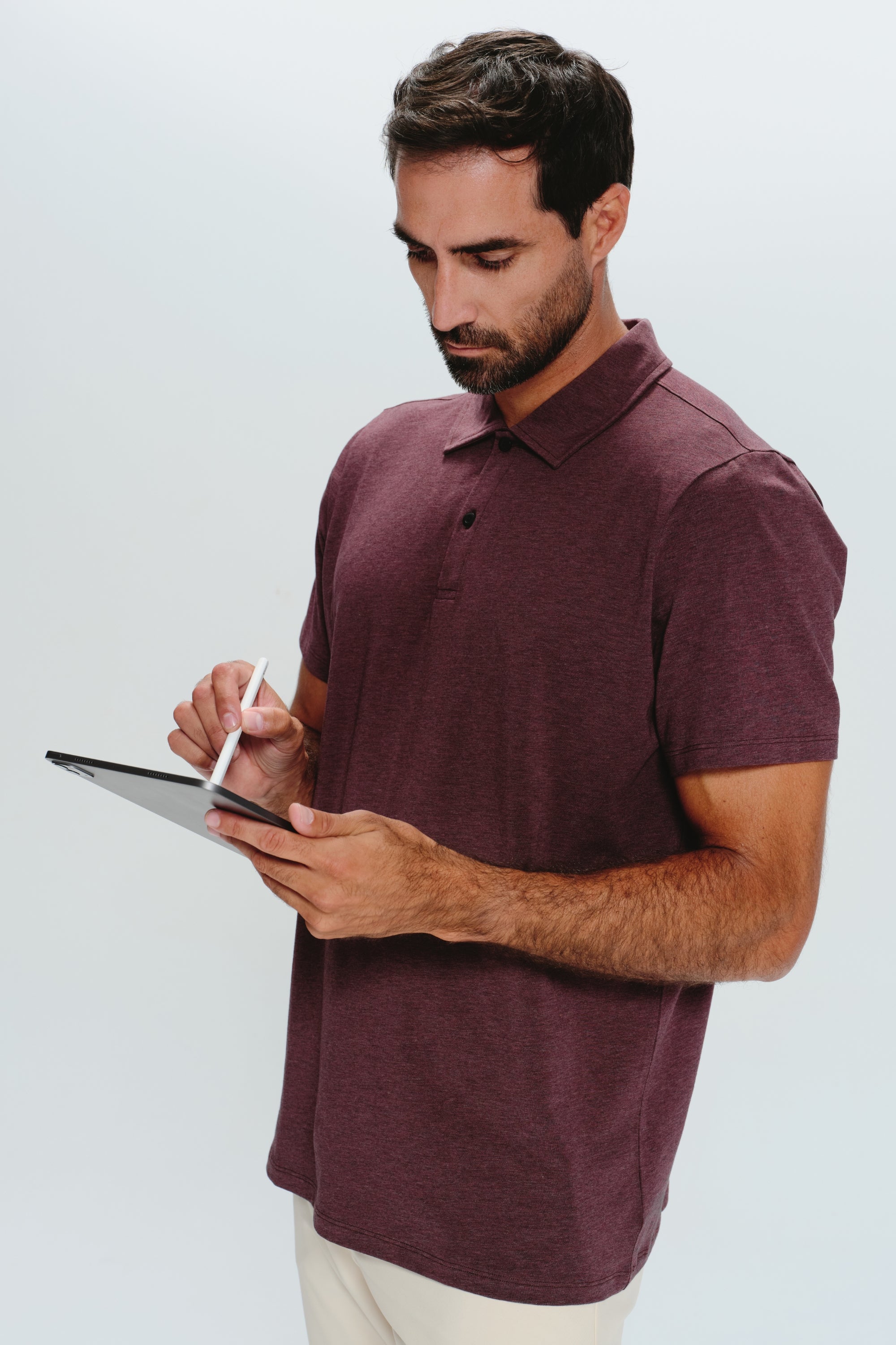 Cloud Polo Shirt - Burgundy
