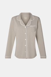 Cozy PJ | AlgaKnit - Taupe / White