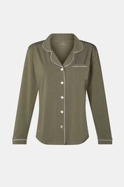 Cozy PJ | AlgaKnit - Camo Green / Core Light