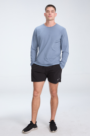 Super Soft Long Sleeve Tee | AlgaKnit - Steel Grey