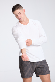 Super Soft Long Sleeve Tee | AlgaKnit - White
