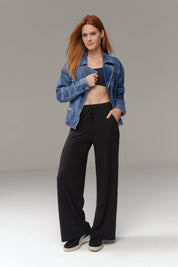 Everyday Palazzo | AlgaKnit - Black