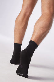 High Performance Running Socks // 3.5" Anklets - Black