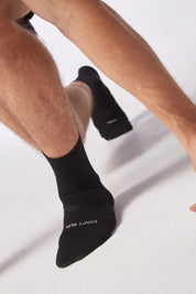 High Performance Running Socks // 3.5" Anklets - Black