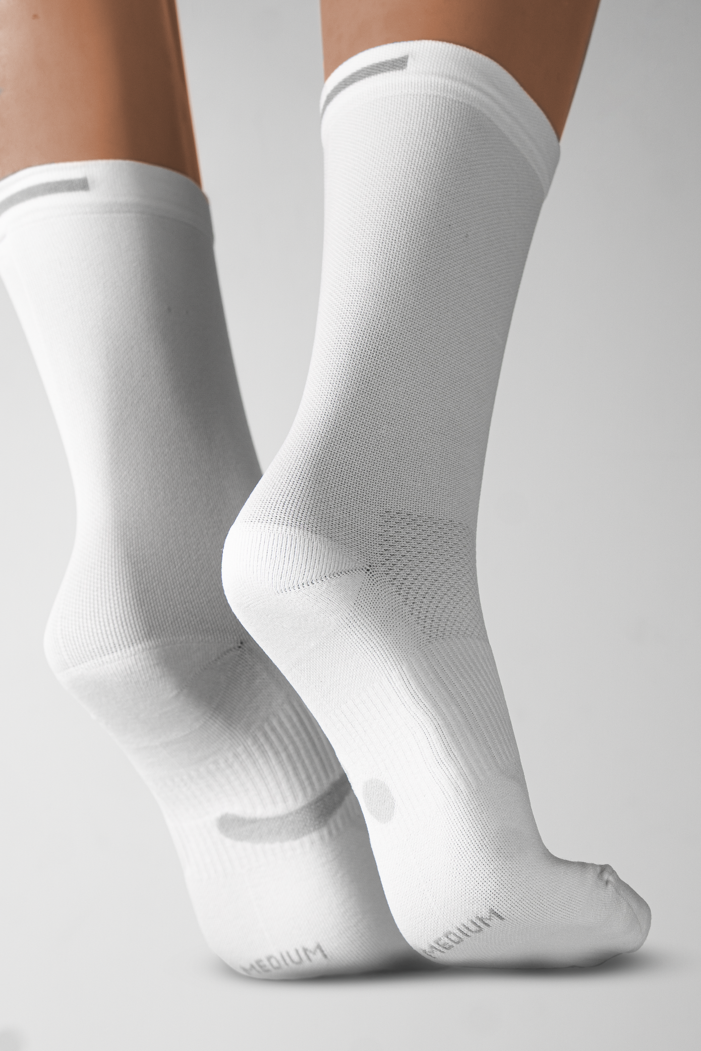  6.0" Crew - White