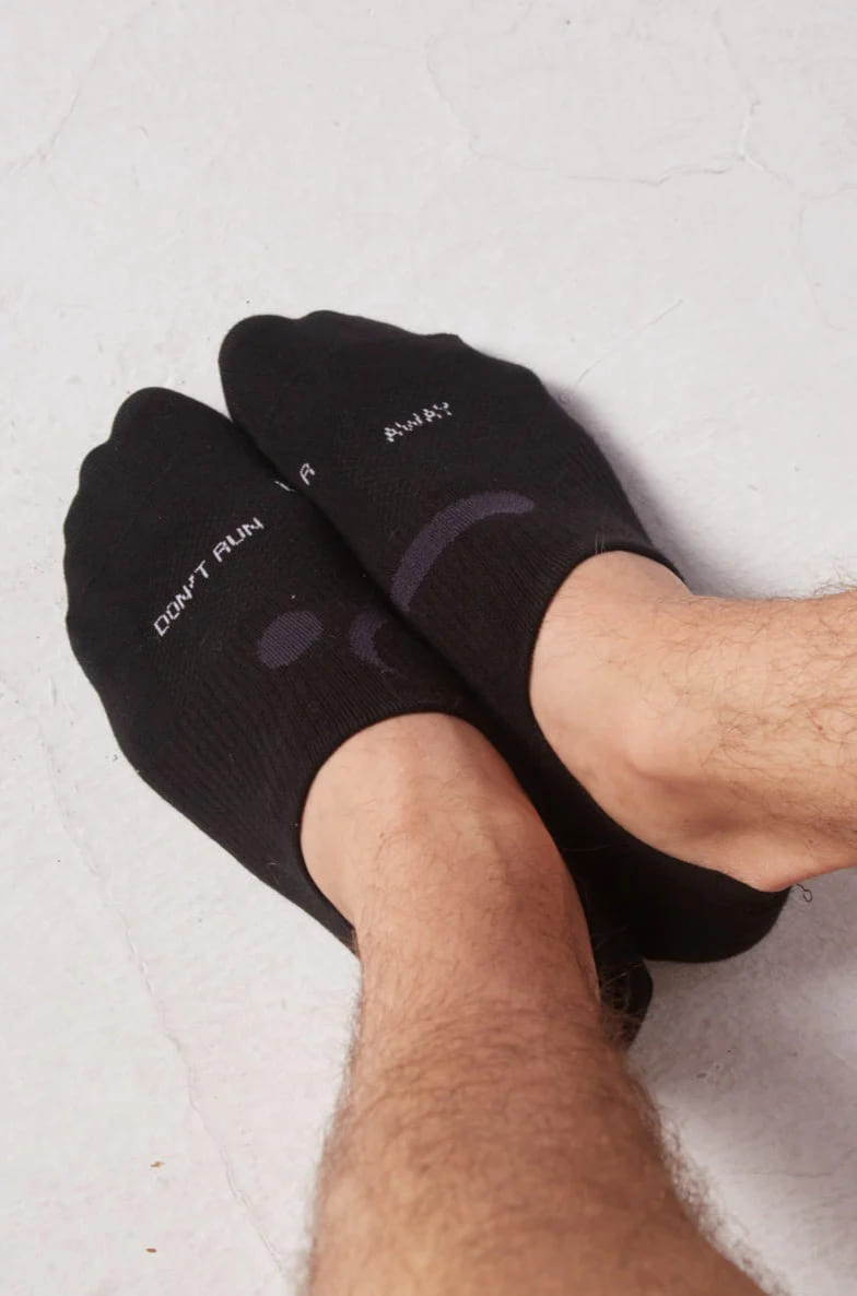 High Performance Training Socks // No-Show 0" - Black