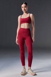 High Waist Pant | FLŌ - Dark Cherry