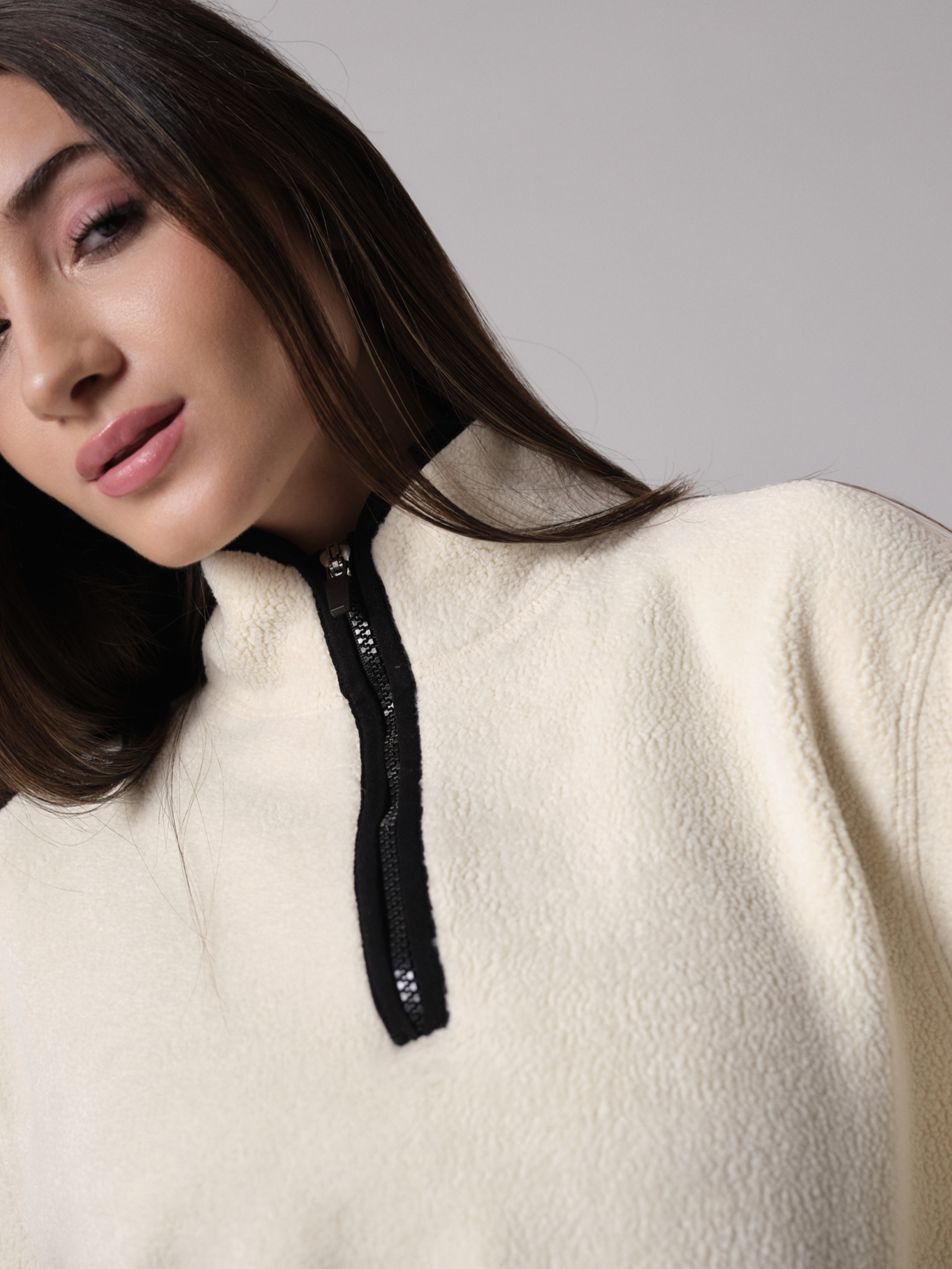 U.N.I. Sherpa Sweatshirt - White Chalk