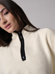 U.N.I. Sherpa Sweatshirt - White Chalk