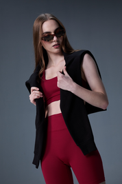Rain Drop Bra | IMPACT - Dark Cherry