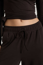 Everyday Palazzo | AlgaKnit - Dark Chocolate