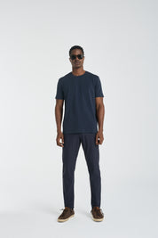 The Essential Tee | AlgaKnit - Nautic Blue