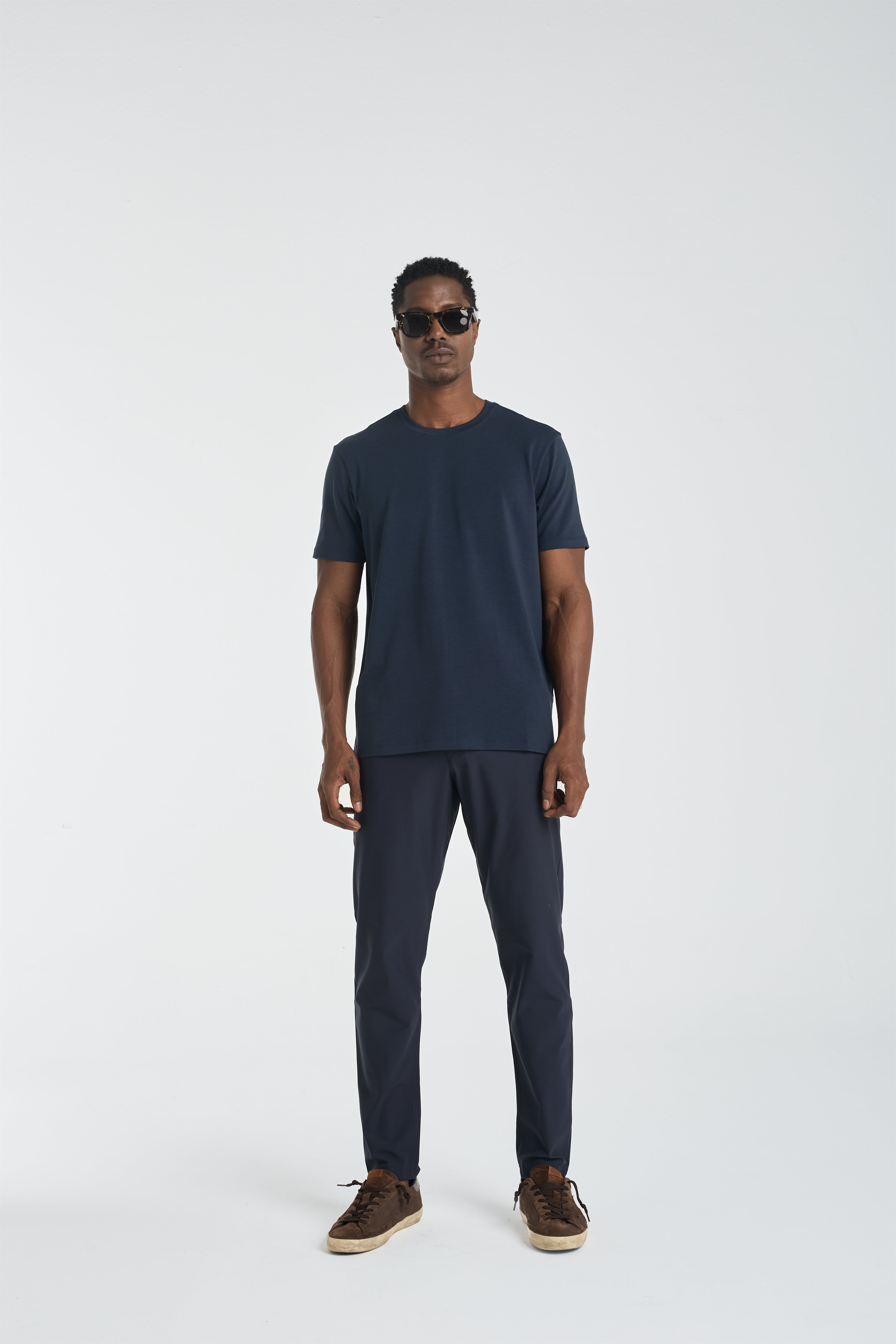 The Essential Tee | AlgaKnit - Nautic Blue