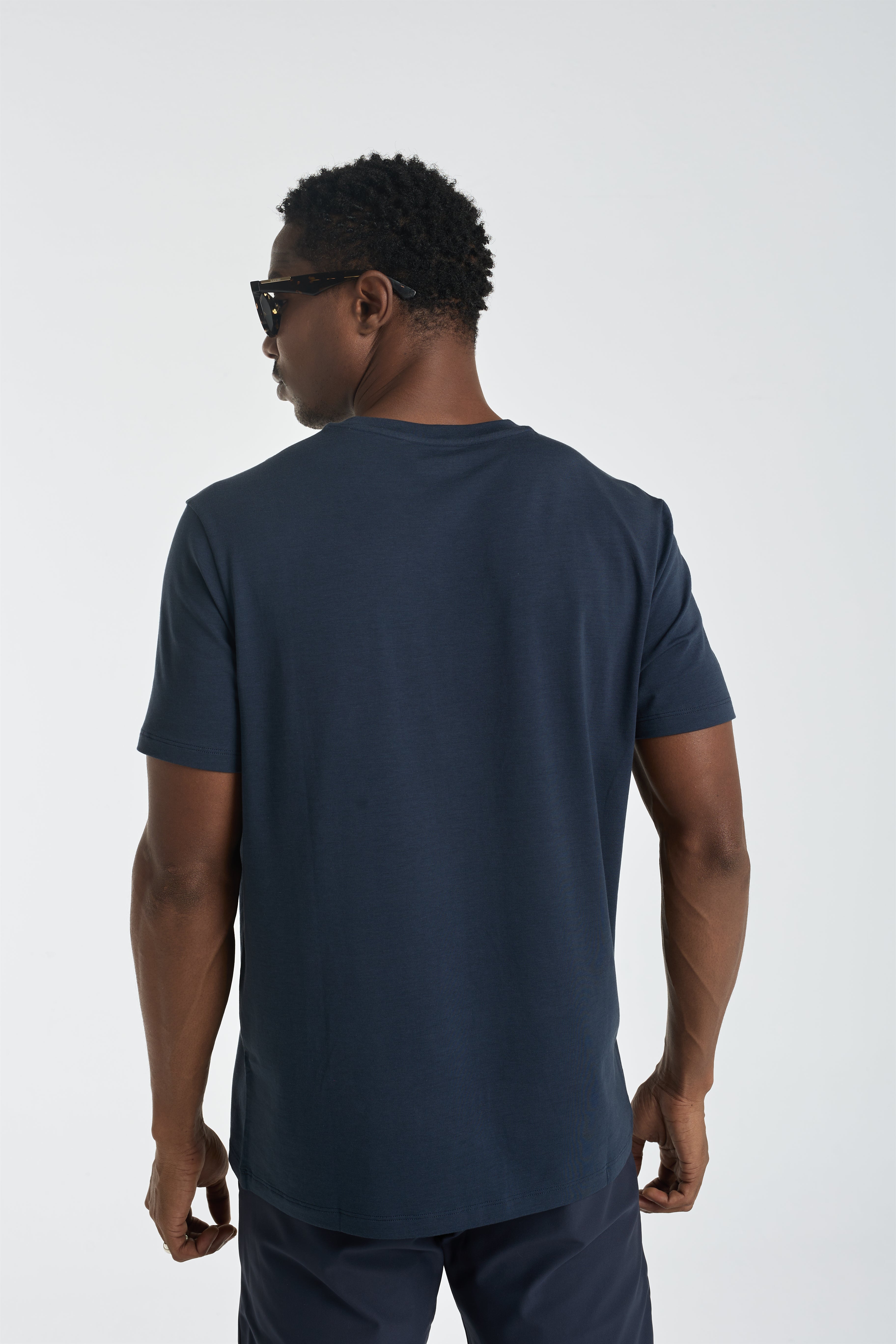 The Essential Tee | AlgaKnit - Nautic Blue