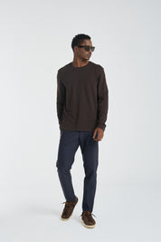 The Essential Long Sleeve Tee - Dark Chocolate