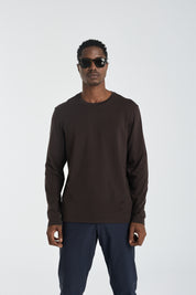 The Essential Long Sleeve Tee - Dark Chocolate