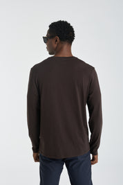 The Essential Long Sleeve Tee - Dark Chocolate