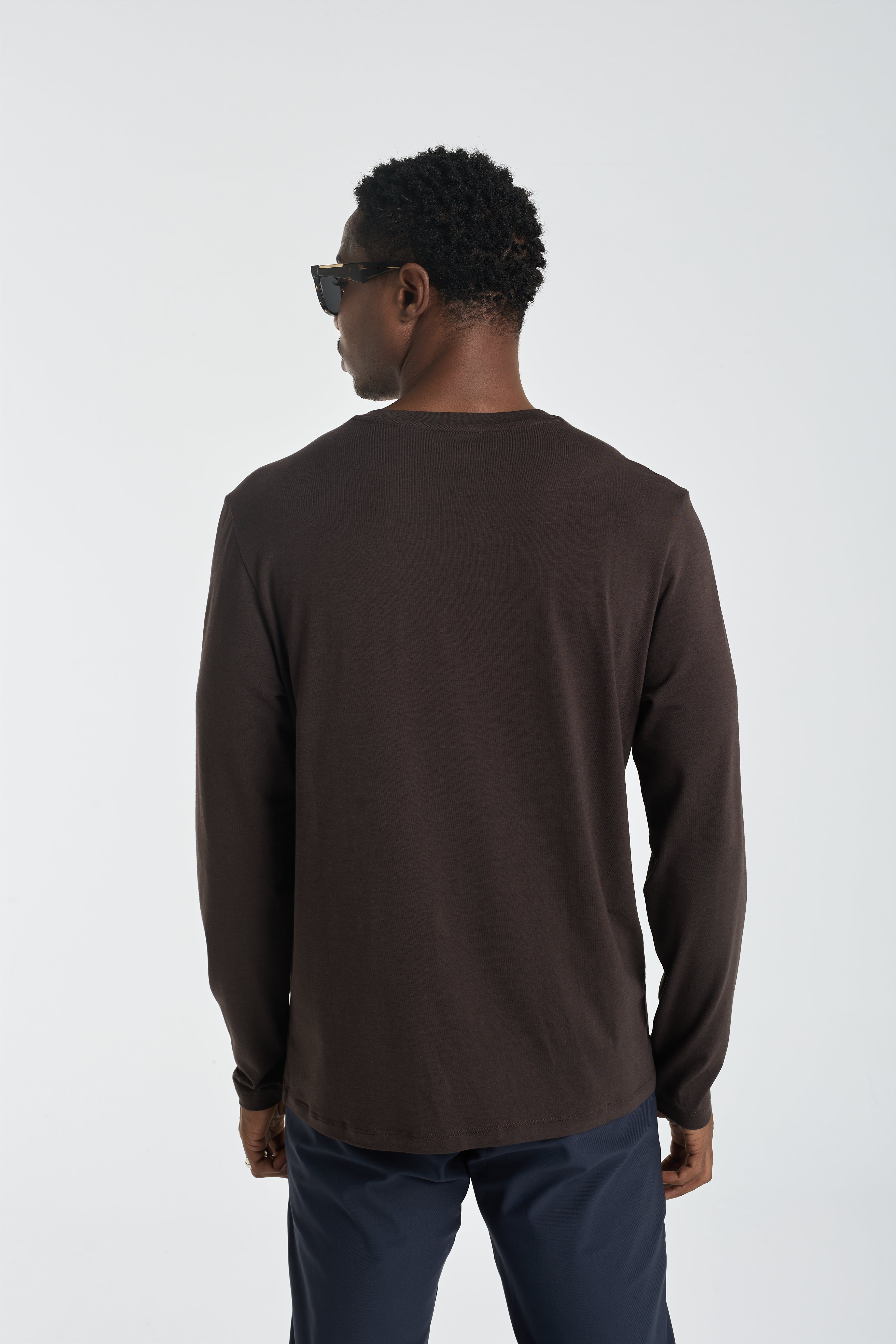 The Essential Long Sleeve Tee - Dark Chocolate