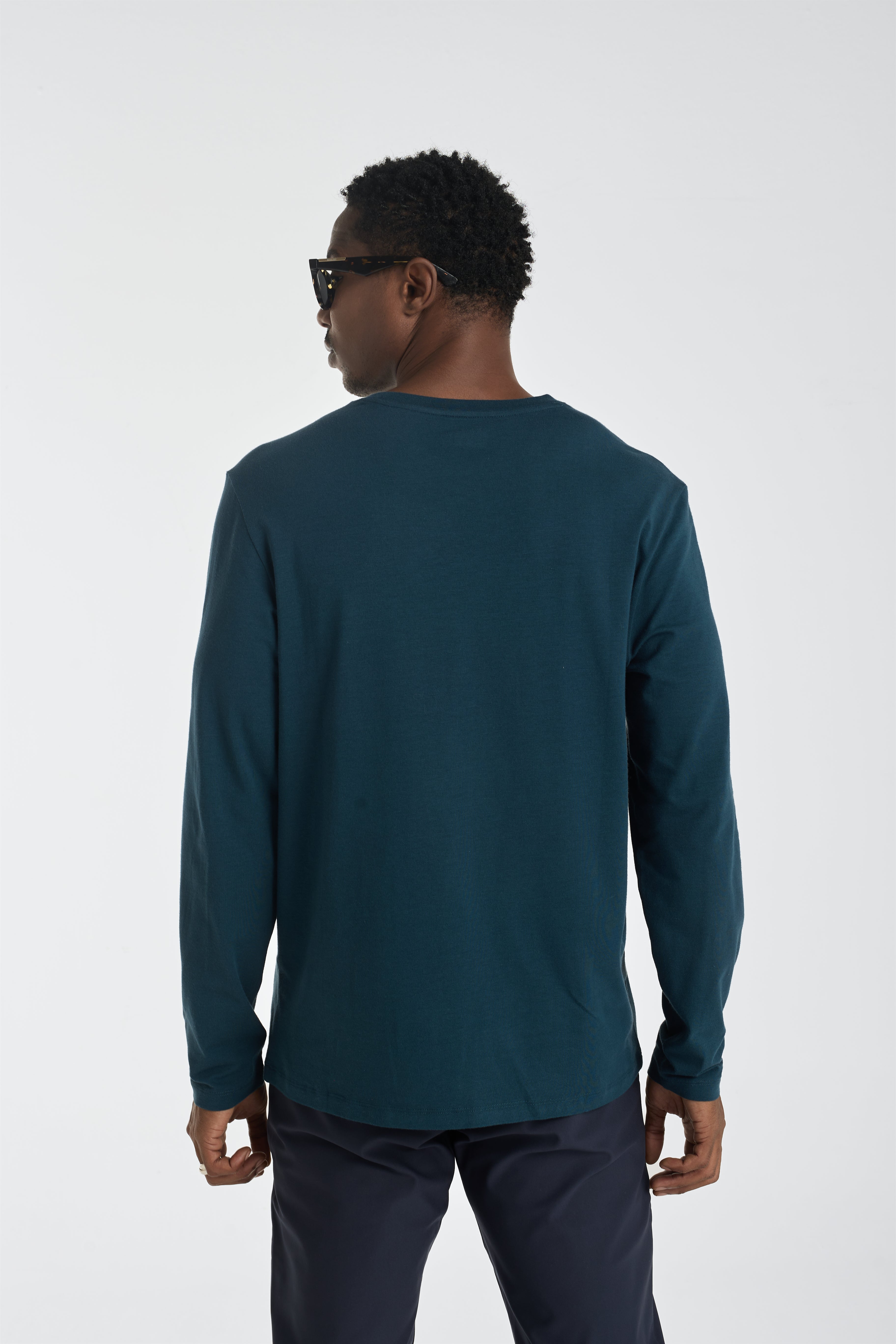 The Essential Long Sleeve Tee - Deep Teal