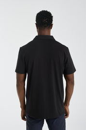 Cloud polo shirt | Algaknit - Black
