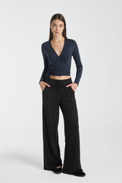 Everyday Palazzo | AlgaKnit - Black