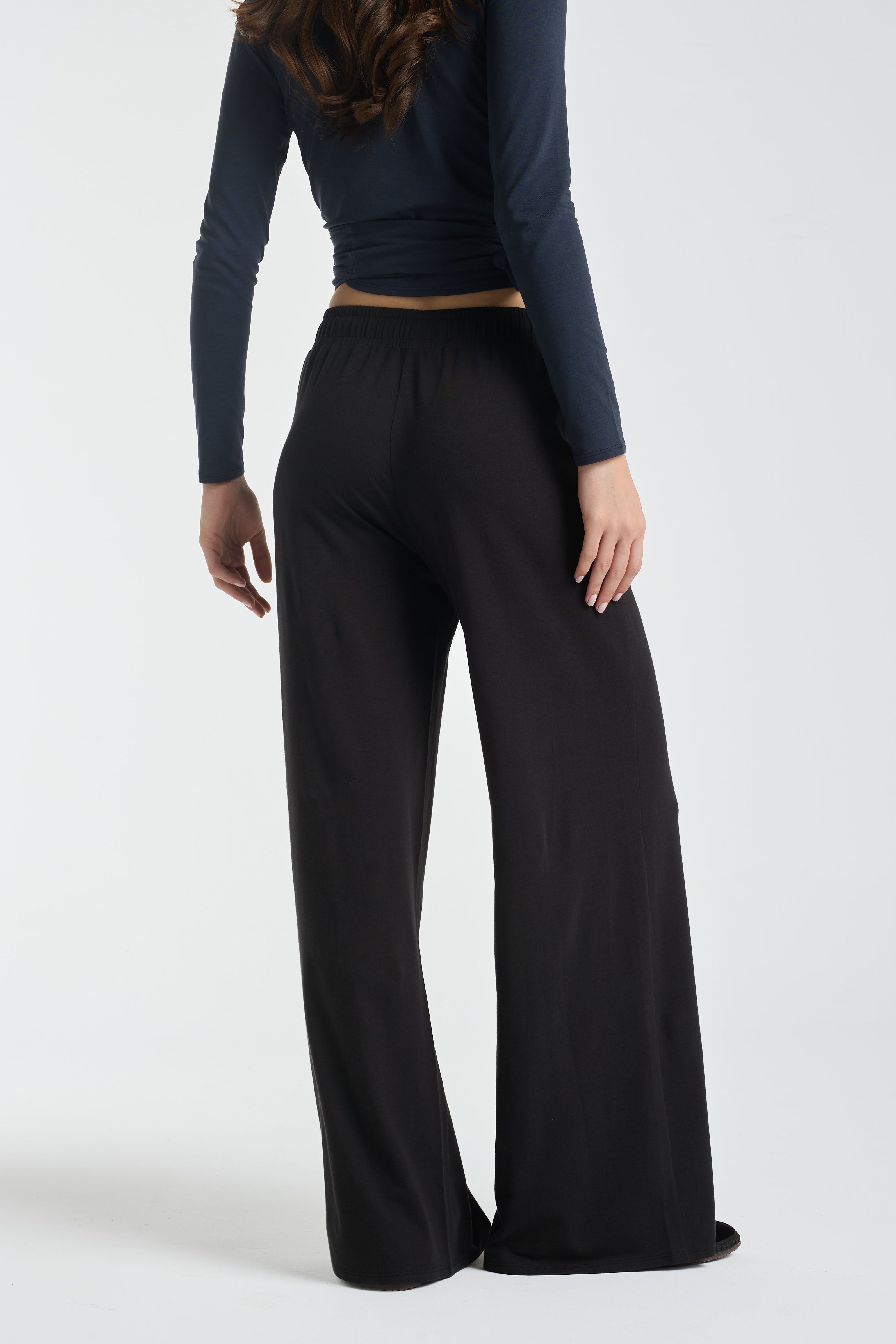 Everyday Palazzo | AlgaKnit - Black