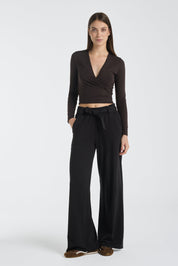 Night Palazzo | AlgaKnit - Black