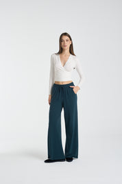 Lazo crop tee | Algaknit - White