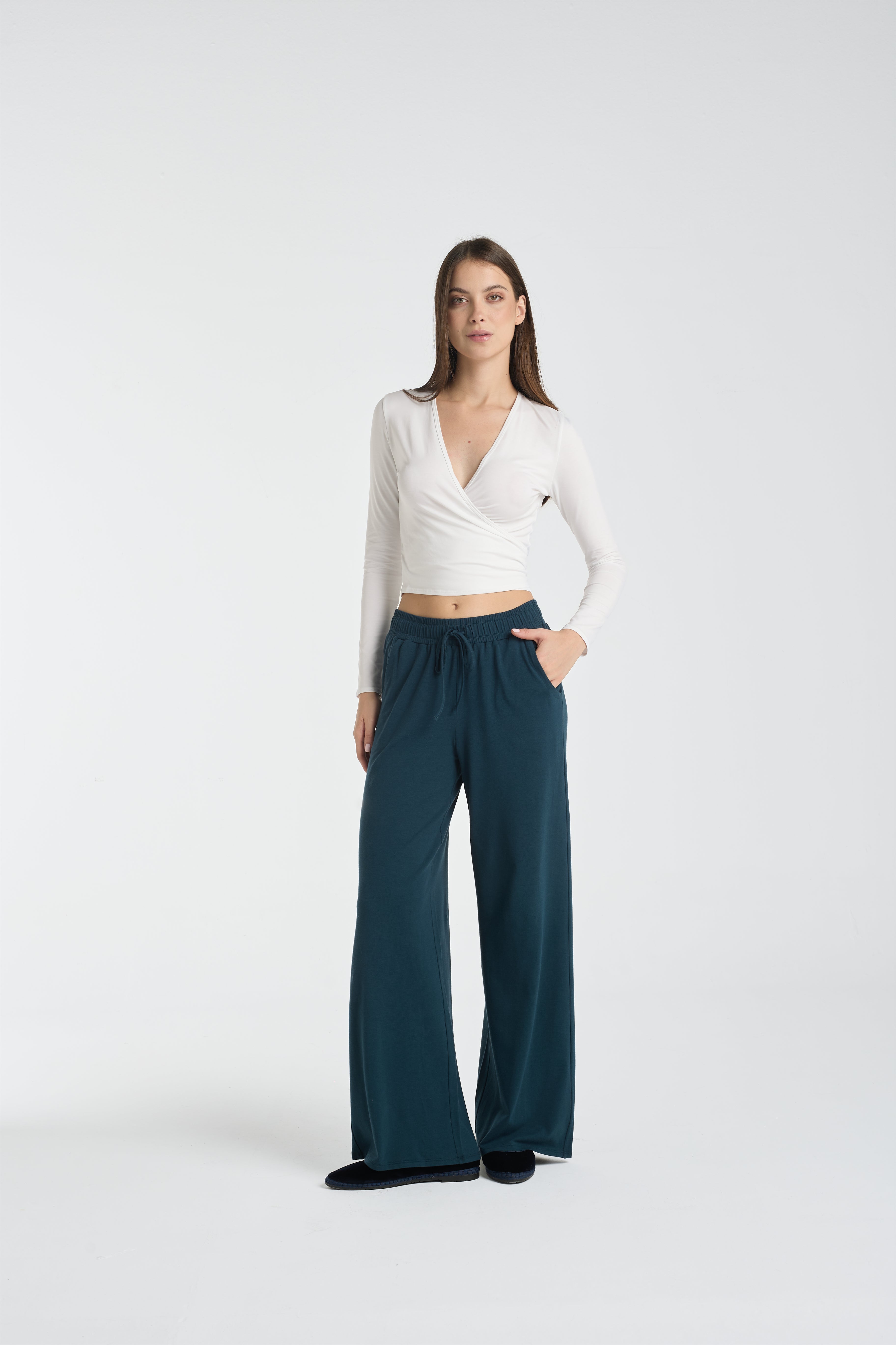 Lazo crop tee | Algaknit - White