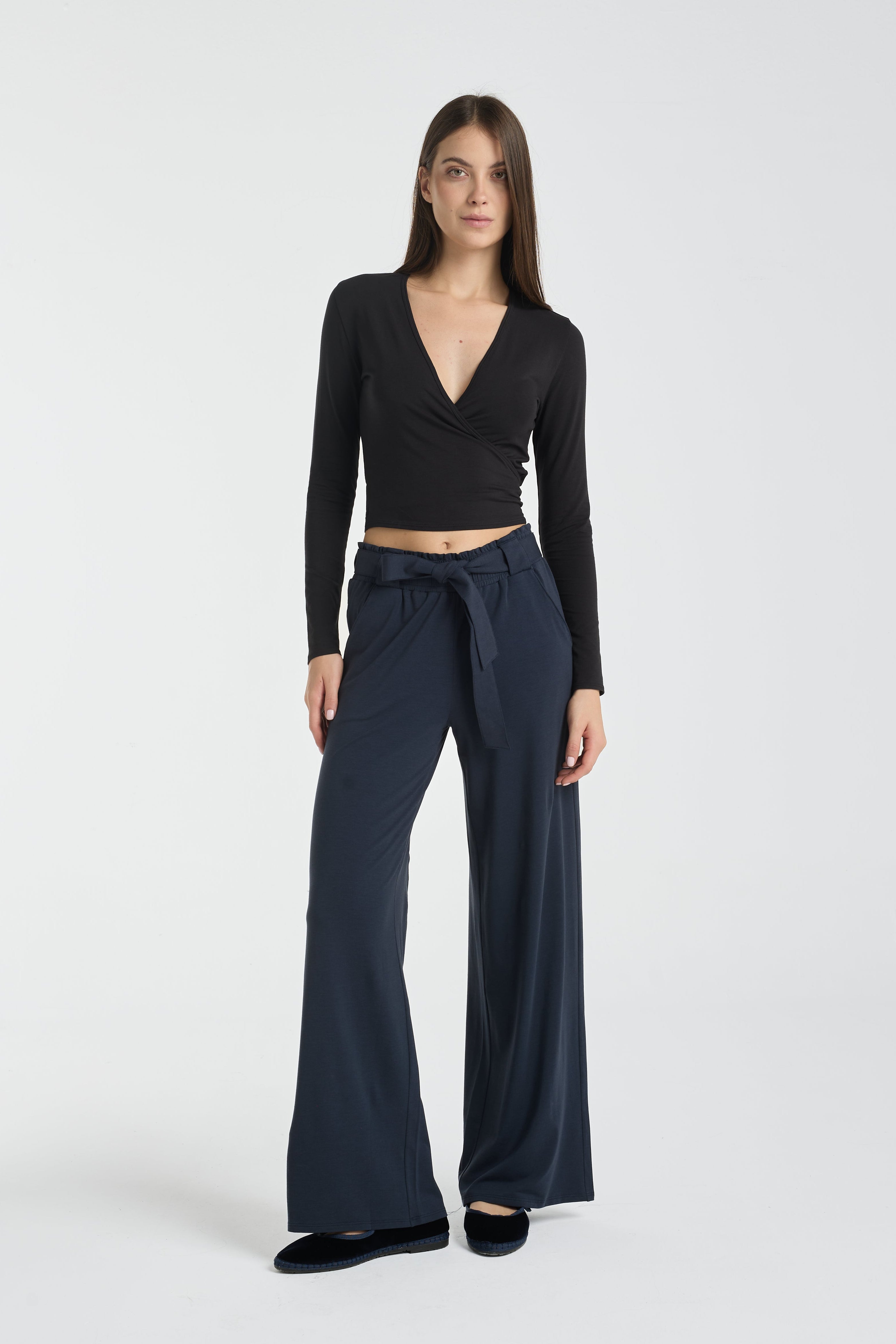 Night Palazzo | AlgaKnit - Nautic Blue