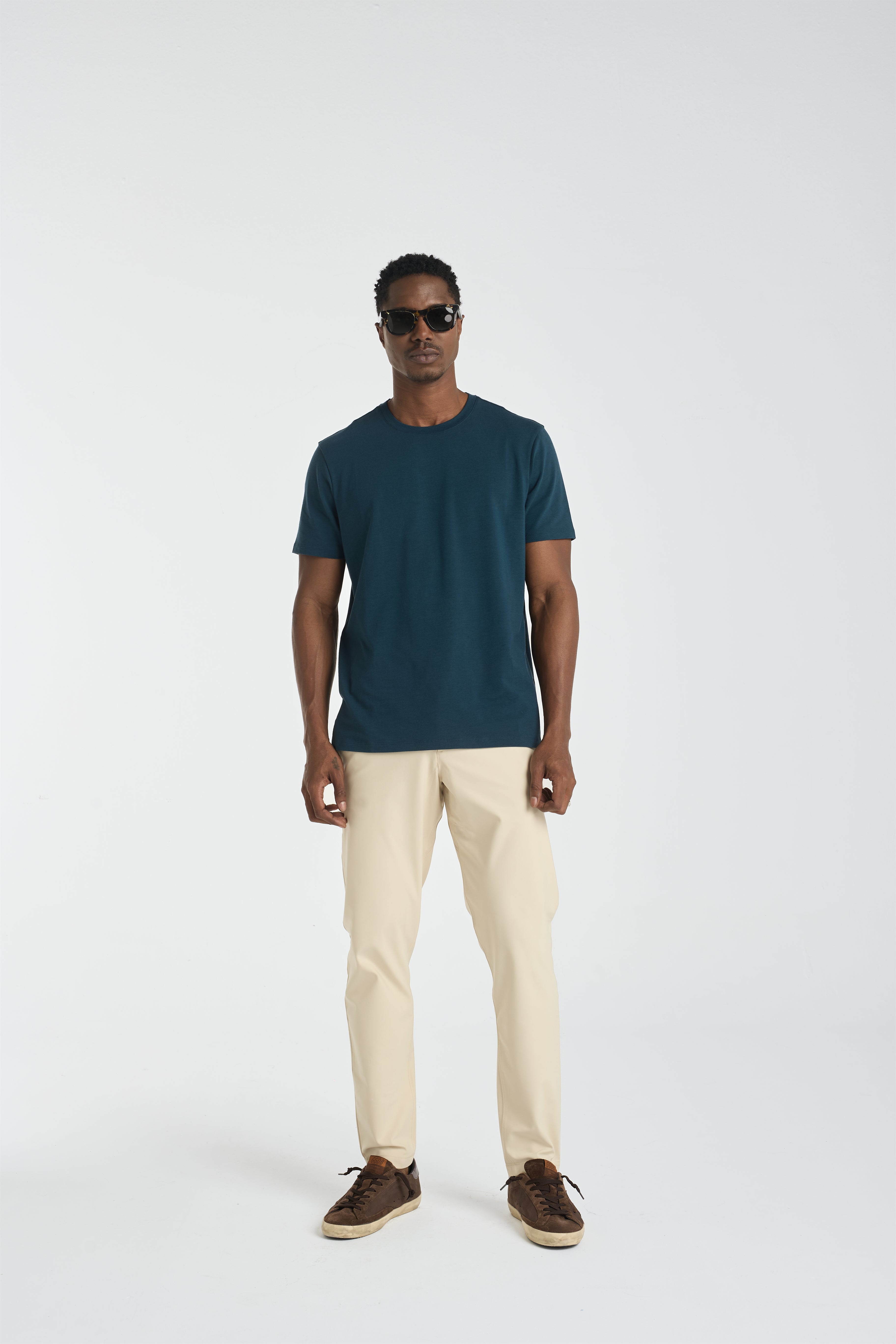The Essential Tee | AlgaKnit - Deep Teal
