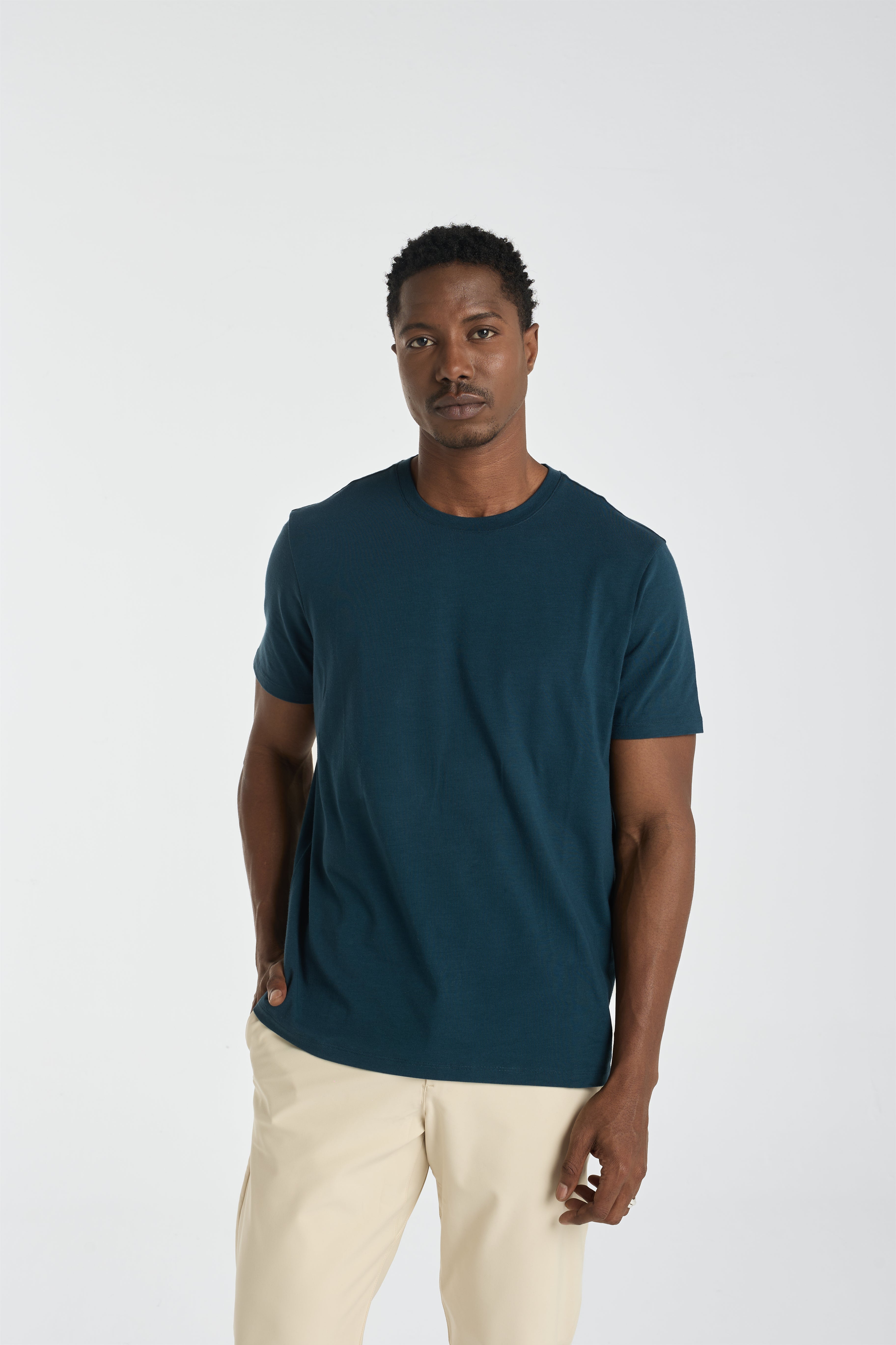 The Essential Tee | AlgaKnit - Deep Teal