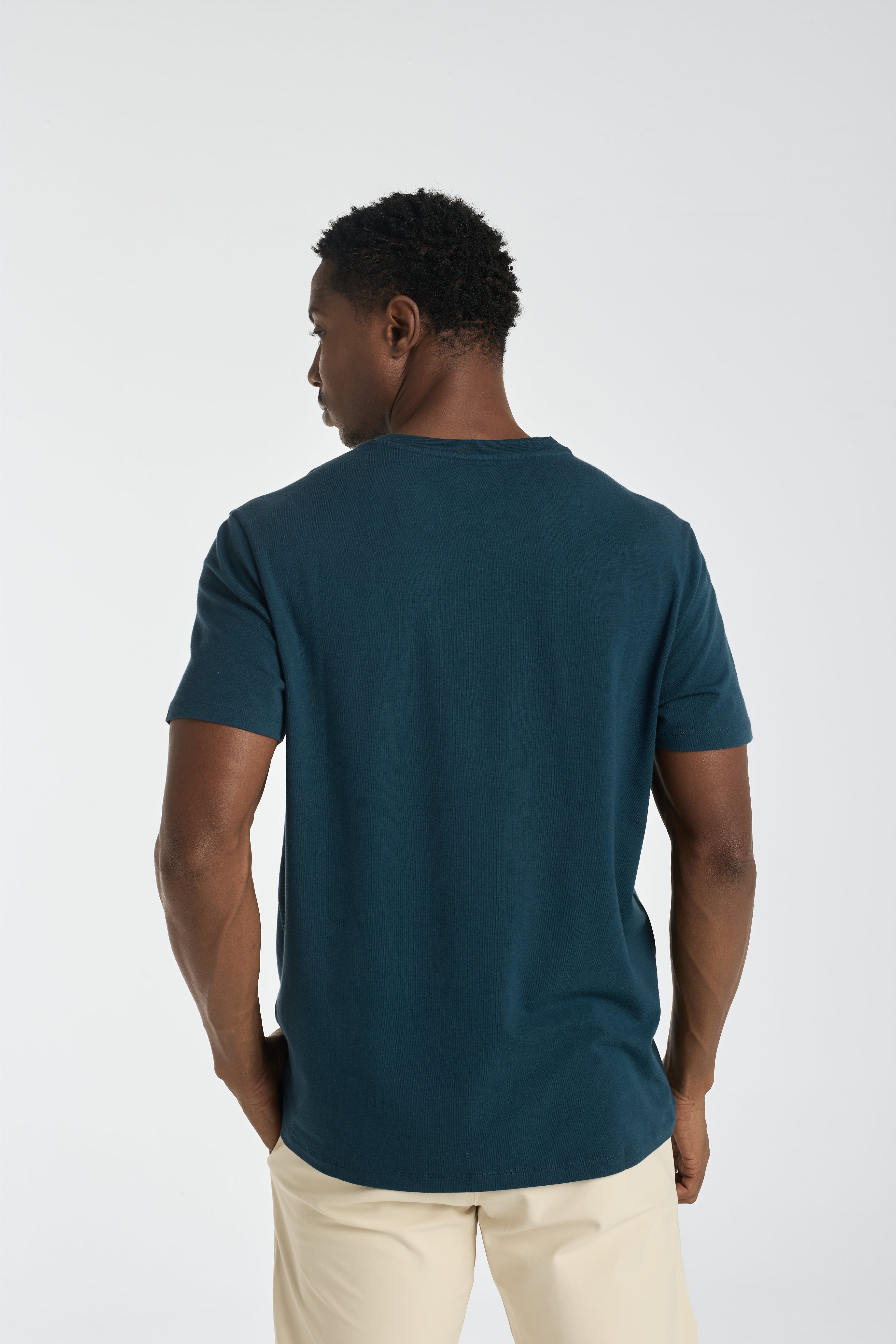The Essential Tee | AlgaKnit - Deep Teal