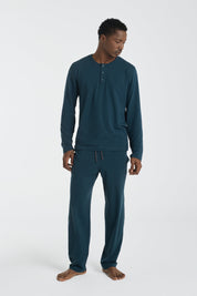 Recovery PJ | AlgaKnit - Deep Teal / Lunar Rock