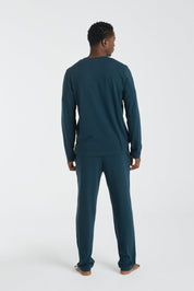 Recovery PJ | AlgaKnit - Deep Teal / Lunar Rock
