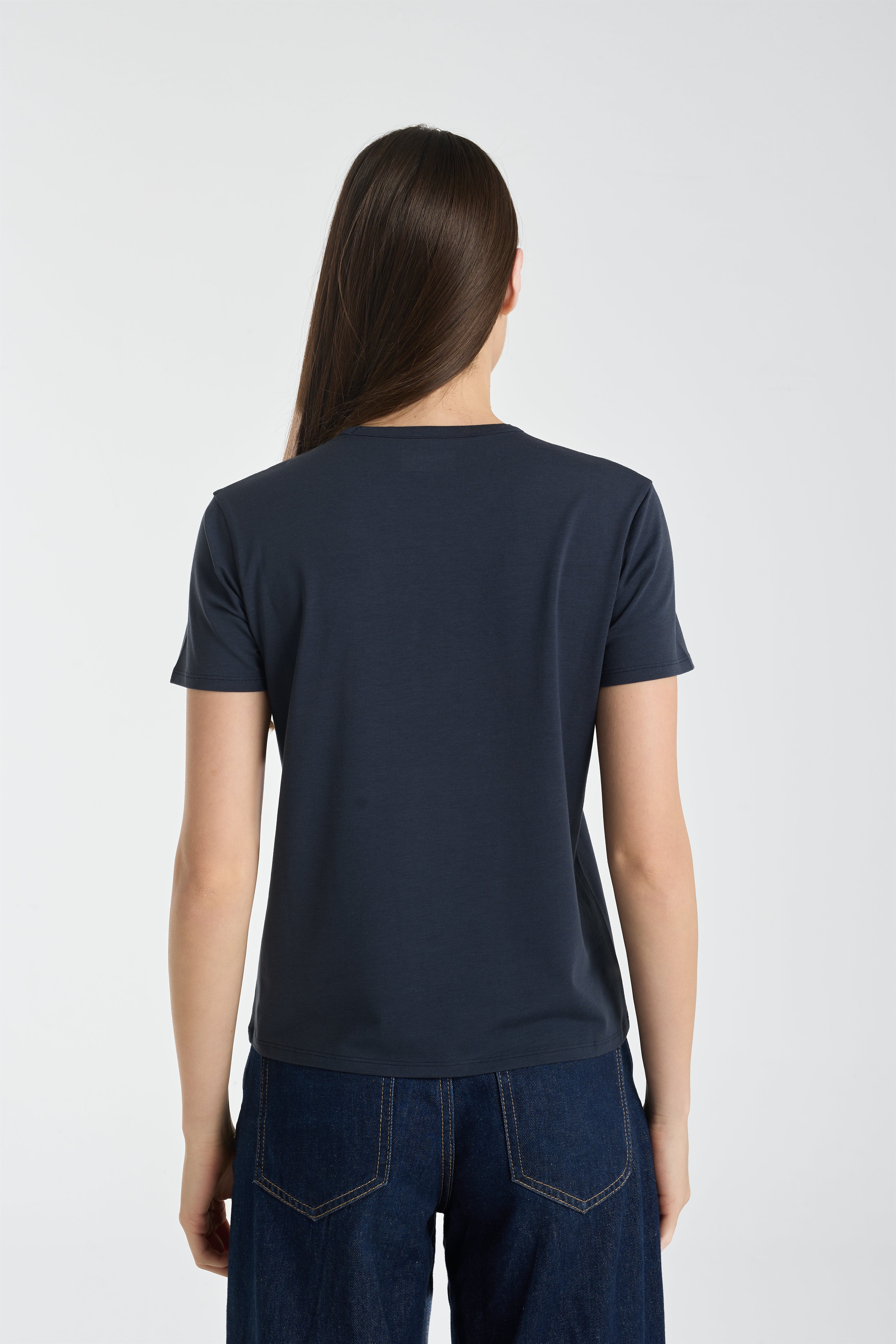 Everyday Tee | AlgaKnit - Nautic Blue