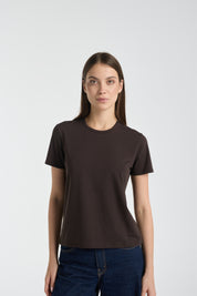 Everyday Tee | AlgaKnit - Dark Chocolate