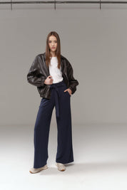 Night Palazzo | AlgaKnit - Marino Blue