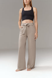 Night Palazzo | AlgaKnit - Taupe