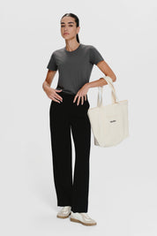 Pocket Tote Bag - Black
