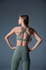 Rain Drop Bra | IMPACT - Forest Green
