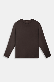 The Essential Long Sleeve Tee - Dark Chocolate