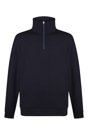 Quarter Zip | LuxKnit - Deep Navy